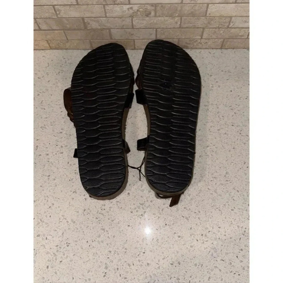 cliffs sandals black and metallic silver with braid 8.5 SH1 - Picture 4 of 4